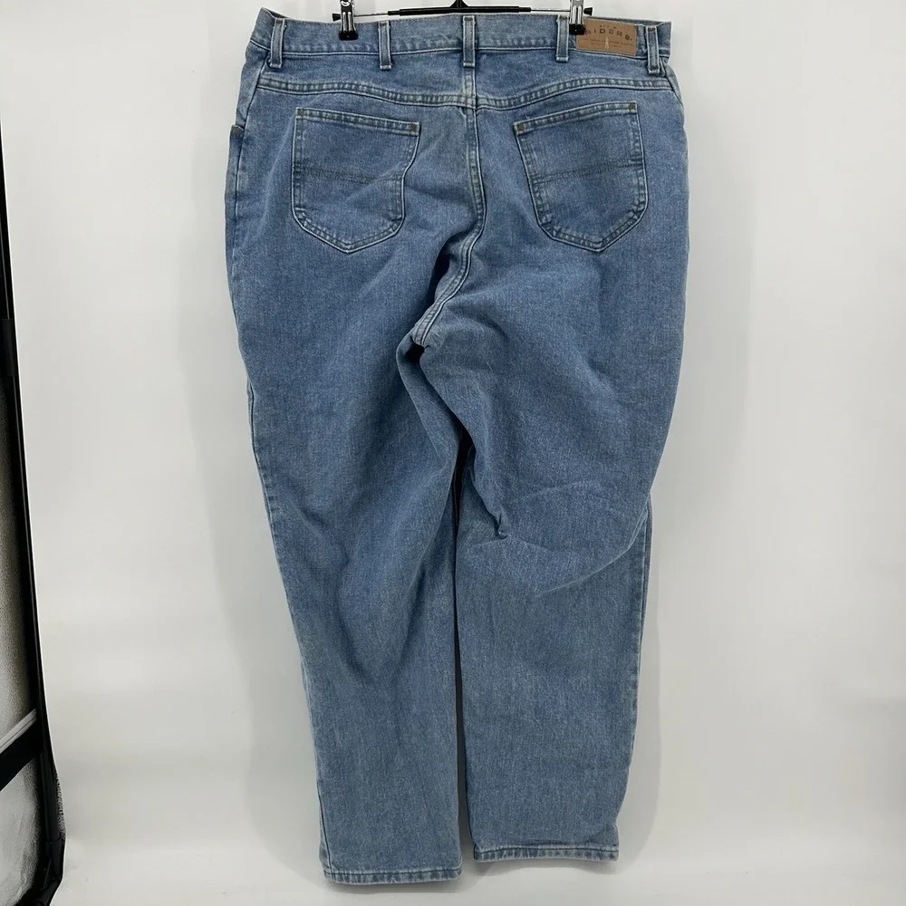 Riders by Lee Womens 24W High Rise Relaxed‎ Fit Medium Wash Jeans Americana Vtg